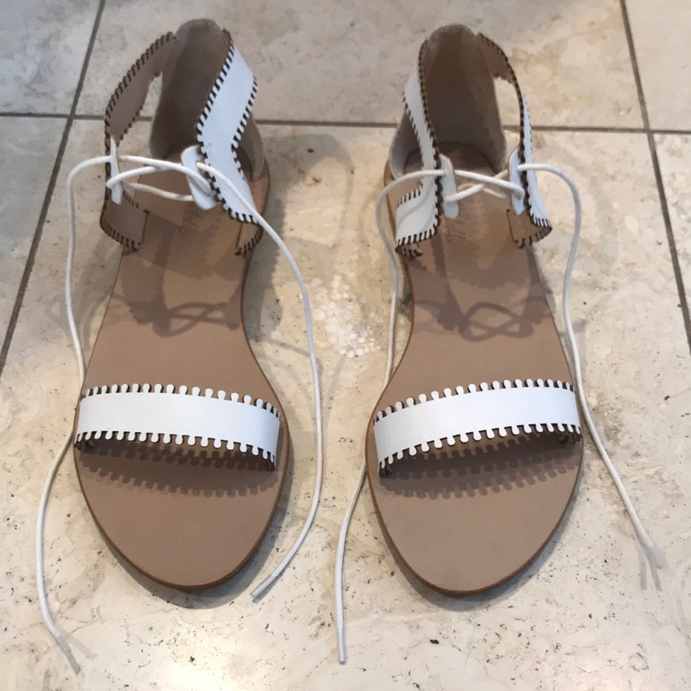 Loeffler Randall White Sandals